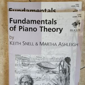 9 vols. Snell Fundamentals of Piano Theory Books 1-10 BUT missing 4.